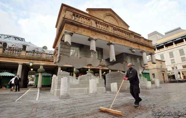 خانه ای که نصفش در هواست